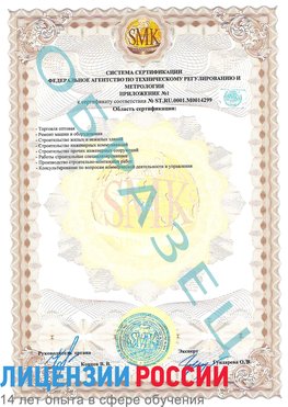 Образец сертификата соответствия (приложение) Лучегорск Сертификат ISO 14001